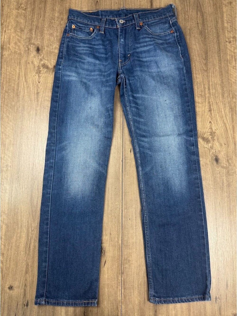 Levi's 514 Straight Leg Jeans Men 30x32 Blue Water Less Stretch Denim